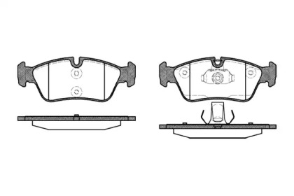 Комплект тормозных колодок WOKING P2843.40