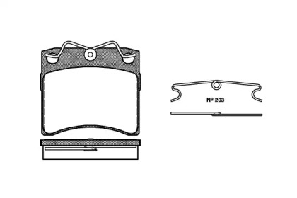 Комплект тормозных колодок WOKING P2853.00