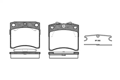 Комплект тормозных колодок WOKING P2853.10