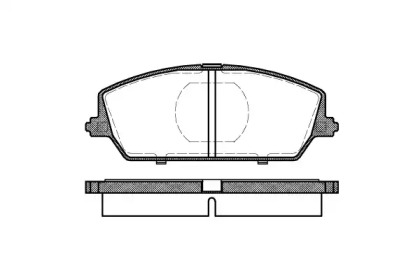 Комплект тормозных колодок, дисковый тормоз WOKING P2873.00