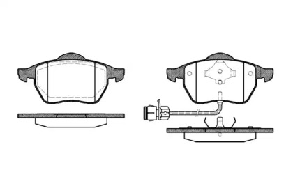 Комплект тормозных колодок WOKING P2903.02