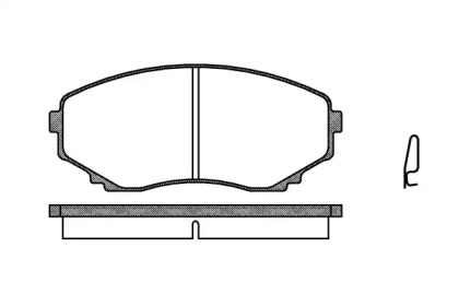 Комплект тормозных колодок WOKING P2973.00