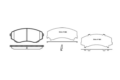 Комплект тормозных колодок WOKING P2973.22