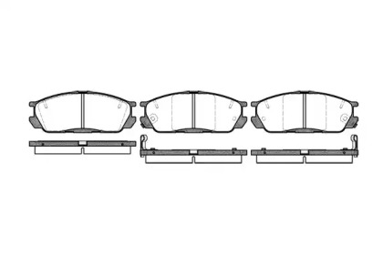 Комплект тормозных колодок WOKING P2983.02