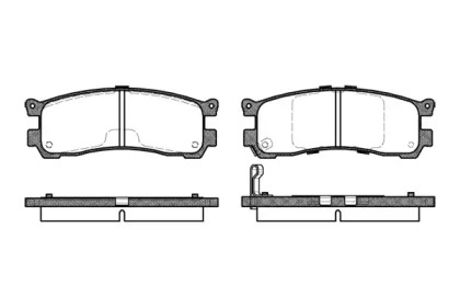 Комплект тормозных колодок WOKING P2993.21