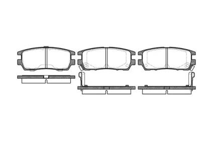 Комплект тормозных колодок WOKING P5053.02