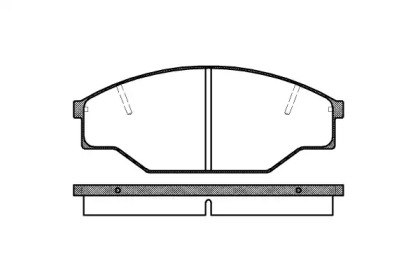 Комплект тормозных колодок WOKING P5123.00