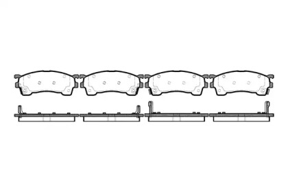 Комплект тормозных колодок WOKING P5153.04