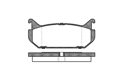 Комплект тормозных колодок WOKING P5163.00