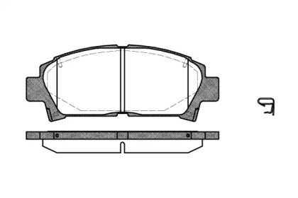 Комплект тормозных колодок WOKING P5273.02