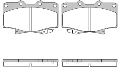 Комплект тормозных колодок WOKING P5293.04