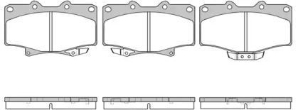 Комплект тормозных колодок WOKING P5293.14