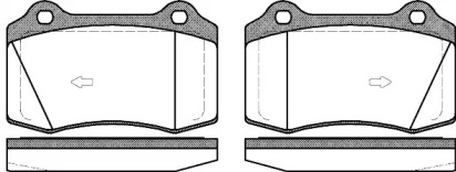 Комплект тормозных колодок WOKING P5343.55