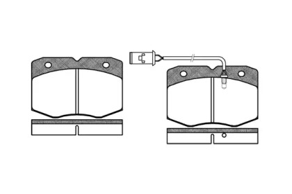 Комплект тормозных колодок WOKING P5353.02