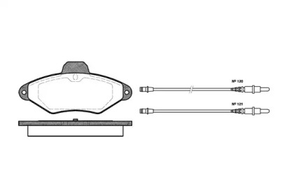 Комплект тормозных колодок WOKING P5383.04