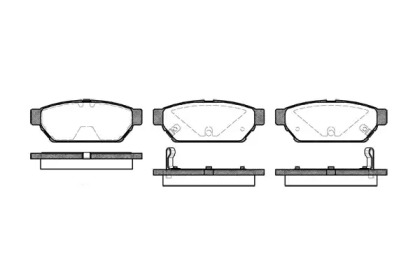 Комплект тормозных колодок WOKING P5403.02