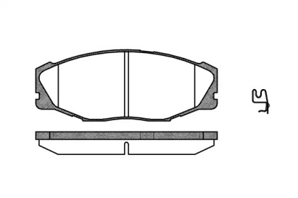 Комплект тормозных колодок WOKING P5433.04