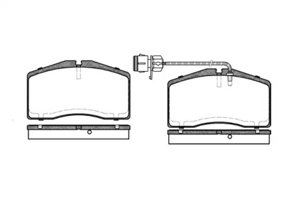 Комплект тормозных колодок WOKING P5483.02