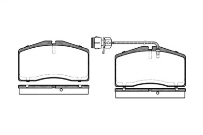 Комплект тормозных колодок WOKING P5483.12