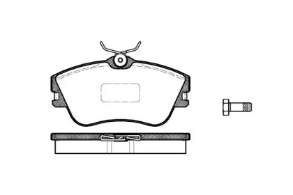 Комплект тормозных колодок WOKING P5803.00