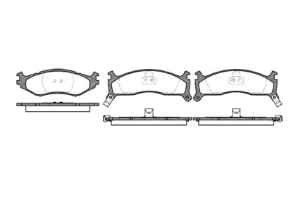 Комплект тормозных колодок WOKING P5843.02