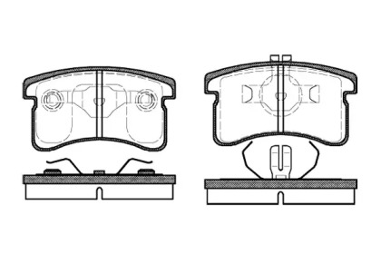 Комплект тормозных колодок WOKING P5893.00