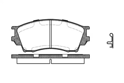 Комплект тормозных колодок WOKING P5913.00