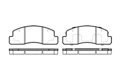 Комплект тормозных колодок WOKING P5953.00