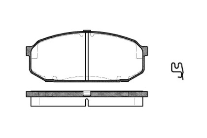 Комплект тормозных колодок WOKING P4043.02