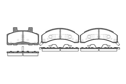 Комплект тормозных колодок WOKING P4183.02