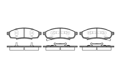 Комплект тормозных колодок WOKING P4313.02