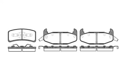 Комплект тормозных колодок WOKING P4323.02