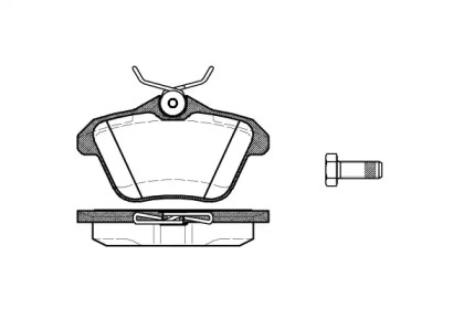 Комплект тормозных колодок WOKING P4813.10