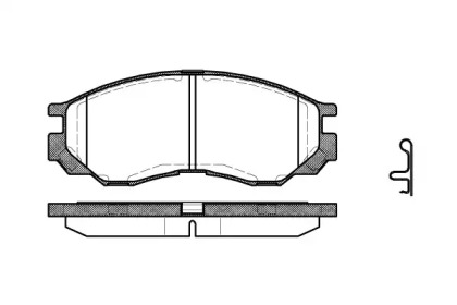 Комплект тормозных колодок WOKING P4833.00