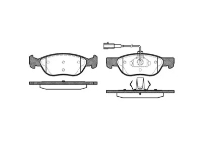 Комплект тормозных колодок WOKING P4873.22