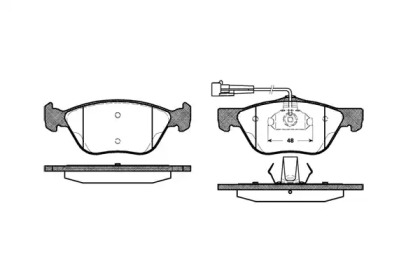 Комплект тормозных колодок WOKING P4893.02