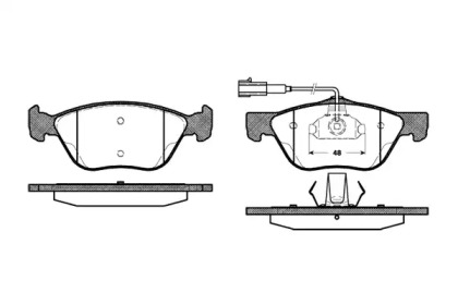 Комплект тормозных колодок WOKING P4893.22