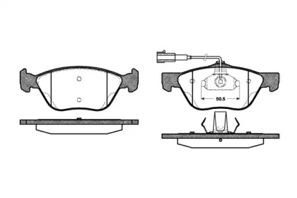 Комплект тормозных колодок WOKING P4893.32