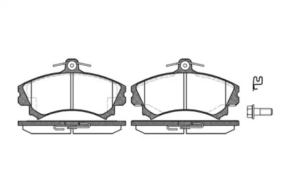 Комплект тормозных колодок WOKING P4903.02