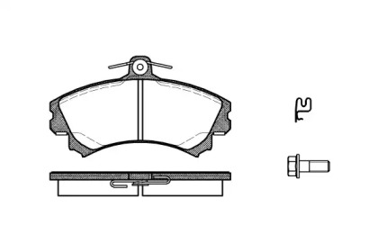 Комплект тормозных колодок WOKING P4903.21