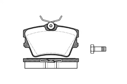 Комплект тормозных колодок WOKING P4913.00