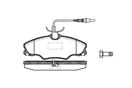 Комплект тормозных колодок WOKING P7033.04