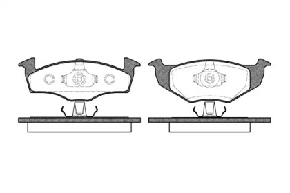 Комплект тормозных колодок WOKING P7093.10