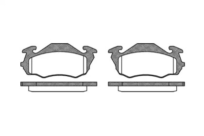 Комплект тормозных колодок WOKING P7233.00