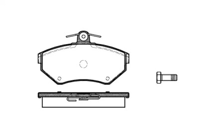 Комплект тормозных колодок WOKING P7313.10