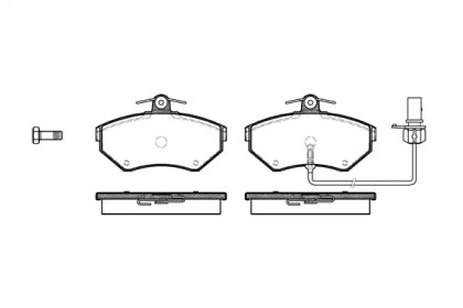 Комплект тормозных колодок WOKING P7313.12