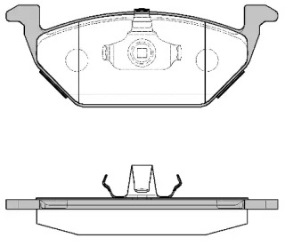 Комплект тормозных колодок WOKING P7333.00