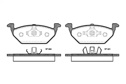 Комплект тормозных колодок WOKING P7333.20