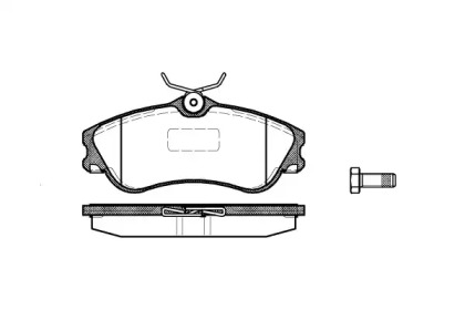 Комплект тормозных колодок WOKING P7343.00