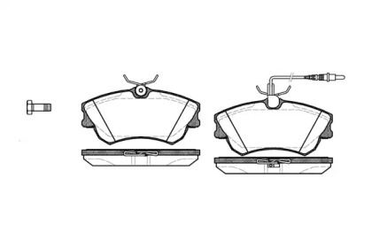 Комплект тормозных колодок WOKING P7383.02